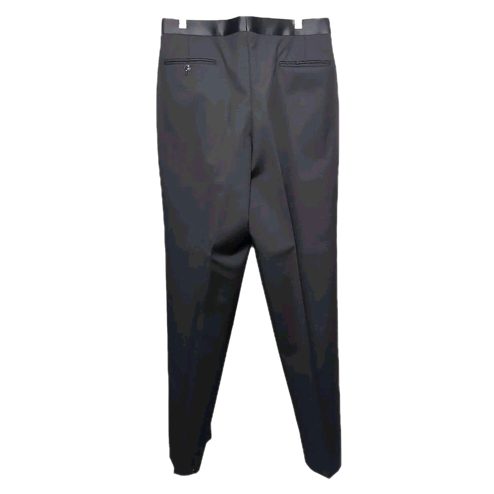 Jones New York Tuxedo Suit Mens 40L/33W (Est) Black Wool 2-Button Formal 2pc Tux - Picture 14 of 15